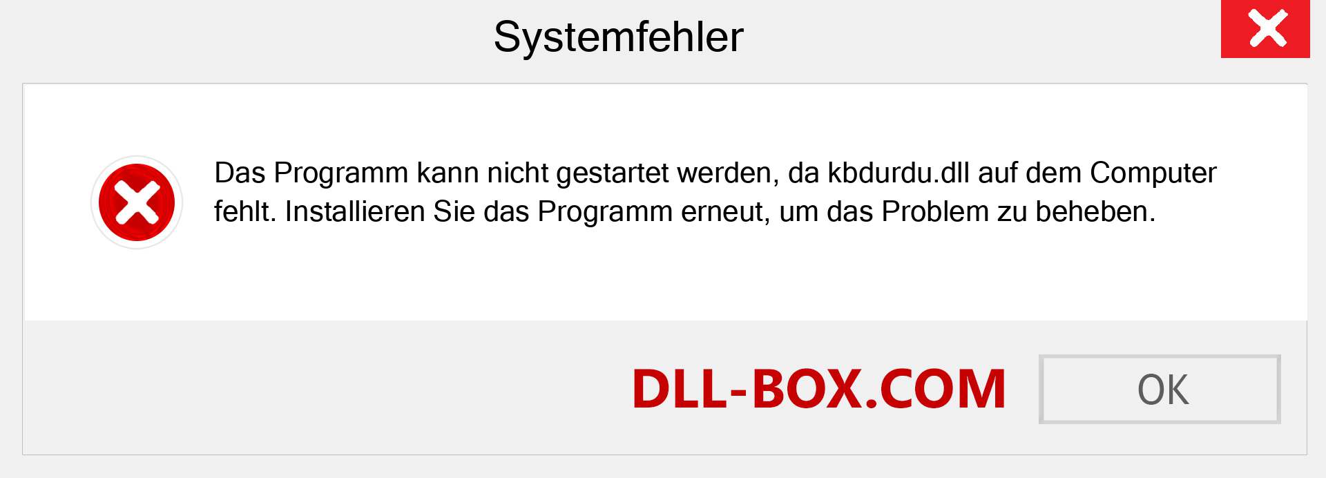 kbdurdu.dll-Datei fehlt?. Download für Windows 7, 8, 10 - Fix kbdurdu dll Missing Error unter Windows, Fotos, Bildern